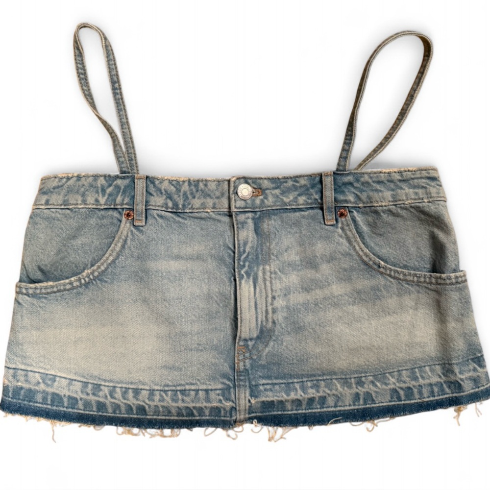 Zara Light Blue Denim Women's Top